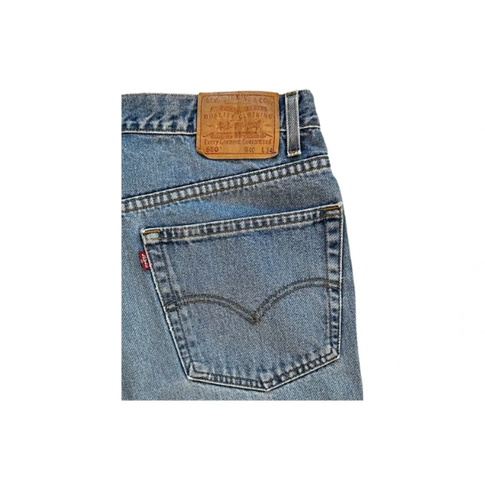 Levi’s 550 Jeans 90s Vintage Relaxed Fit Distressed Denim Blue Men’s W40 L34